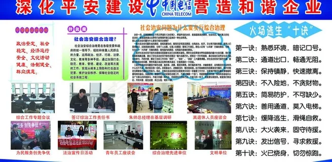 电信展板图片
