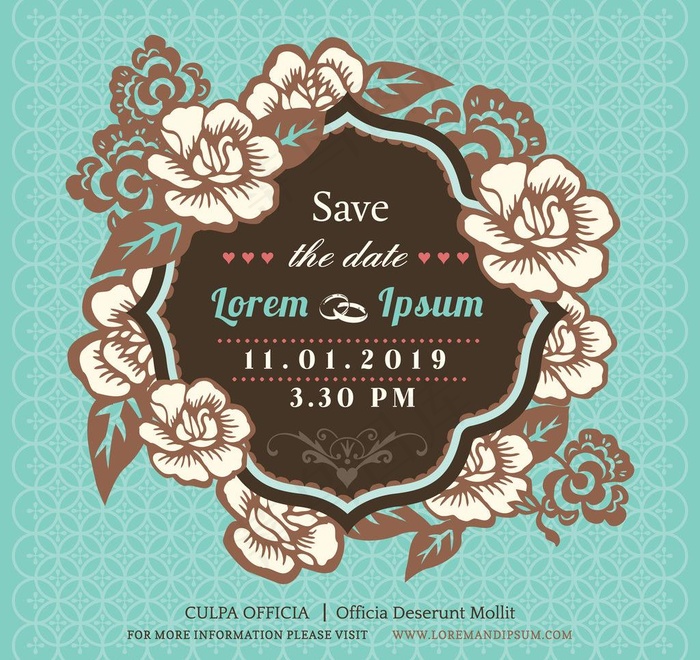 婚礼邀请卡图片