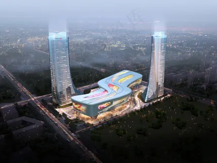 商业综合体效果图图片 商业综合体效果图图片