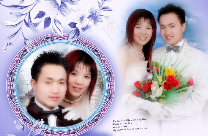 婚纱模板图片