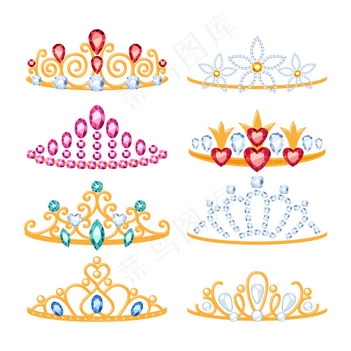 精美钻石戒指珠宝矢量素材