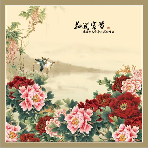 花开富贵  富贵牡丹(3780X3780(DPI:120))psd模版下载