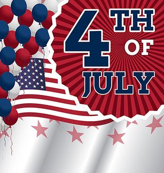 美国独立日庆典背景