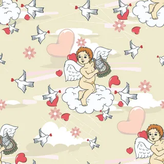 04天使插画矢量