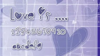 浪漫可爱的字体