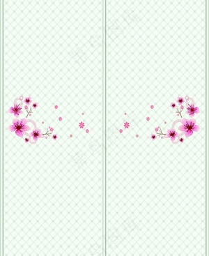 矢量皮革小花移门