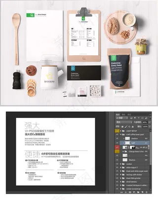 公司企业牛皮纸复古商务全套VI设计...