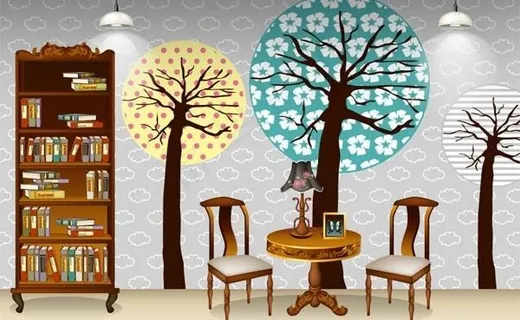 流行的室内家居装饰矢量素材