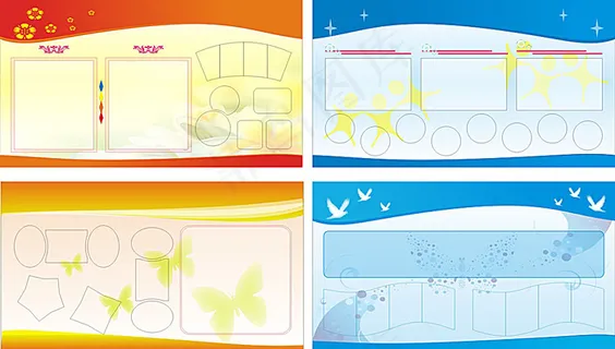 展板背景 宣传栏模板