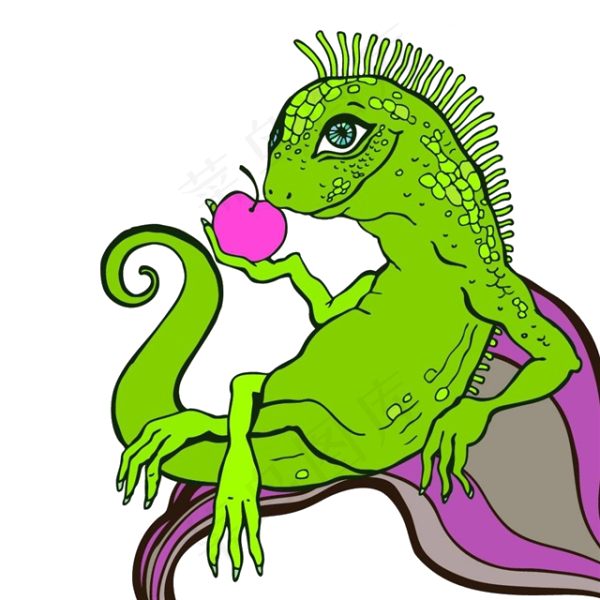 卡通蜥蜴动物图片海报素材