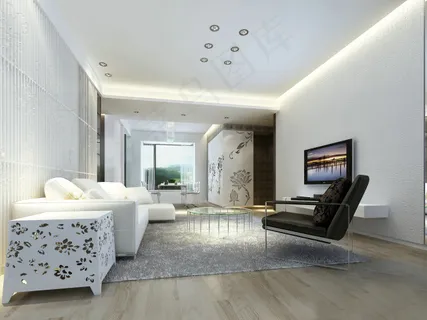 敞亮豪华客厅效果图