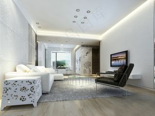 敞亮豪华客厅效果图