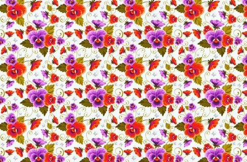 小花图案底纹红图片