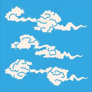 云朵花纹底纹