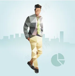 多边形职业男人