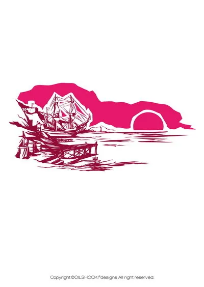 海岸船eps,ai矢量模版下载