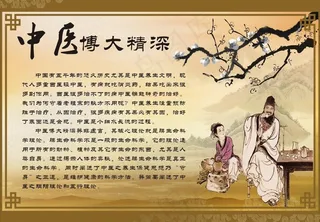 中医文化挂画 墙画图片