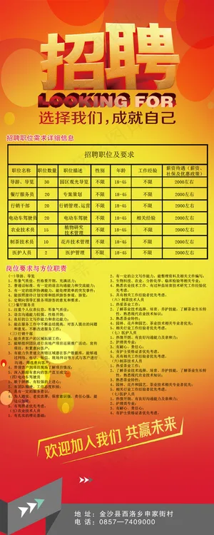 招聘海报易拉宝