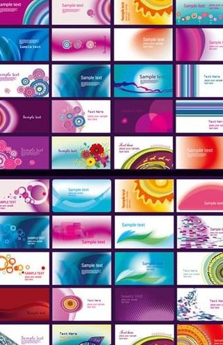 40款潮流卡片背景矢量素材