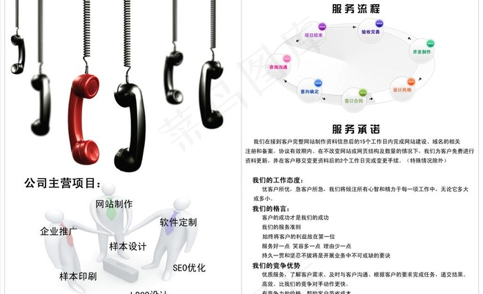 网络宣传单图片psd模版下载