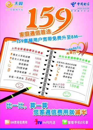 电信dm宣传单图片