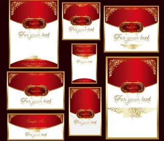 金色欧式花纹花边框图片