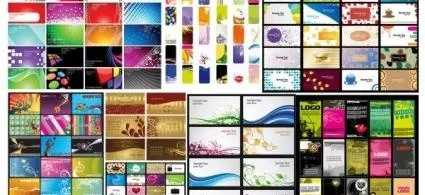 N多款卡片名片背景矢量eps,ai矢量模版下载
