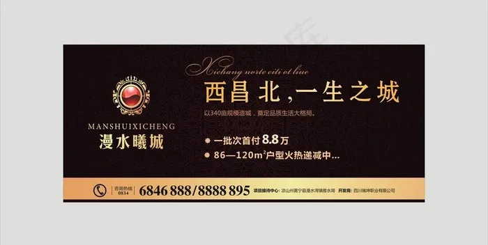 欧式地产广告户外图片cdr矢量模版下载