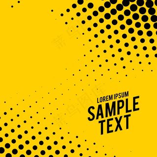 黄色背景矢量图