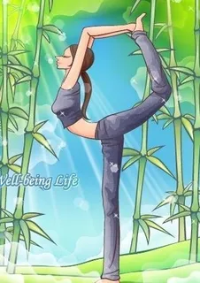 卡通瑜伽人物图片