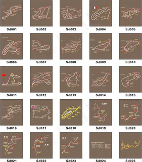 车贴赛道路线图可雕刻 车贴赛道路线图可雕刻