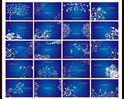 名片图片唯美名片 金色花纹花边集合
