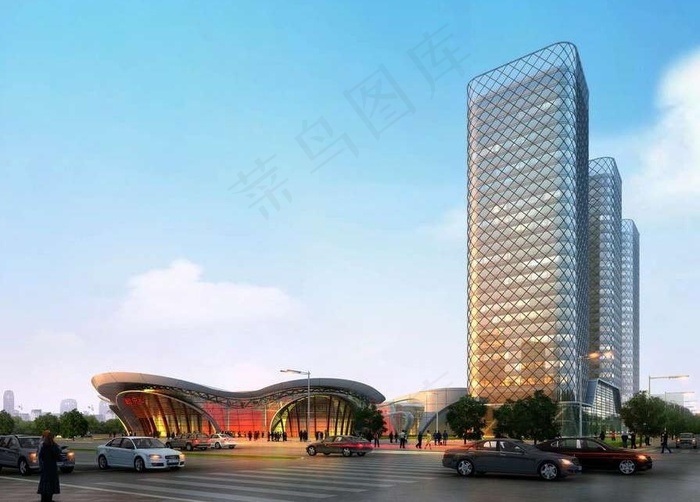 大都市商务写字楼图片(3808X2976(DPI:72))psd模版下载