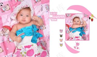 儿童摄影写真模板图片