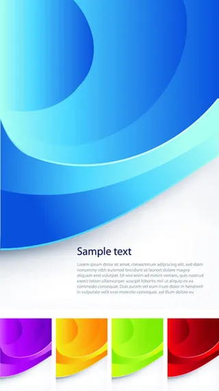 3个美丽的动感线条背景矢量