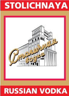 红牌伏特加标签