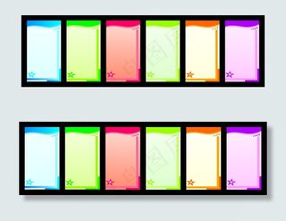 彩色背景矢量素材