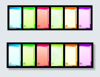 彩色背景矢量素材