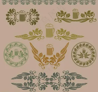 蝴蝶花纹 欧式花纹图片