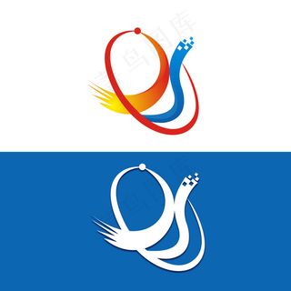 以红色黄色蓝色为主色调的图标