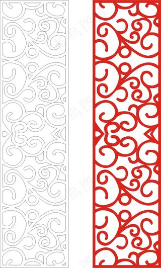 矢量镂空花纹边框底纹欧式