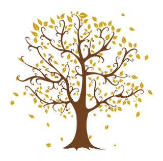 落叶大树矢量图