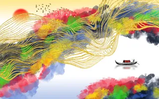 金色背景 中国风背景图片