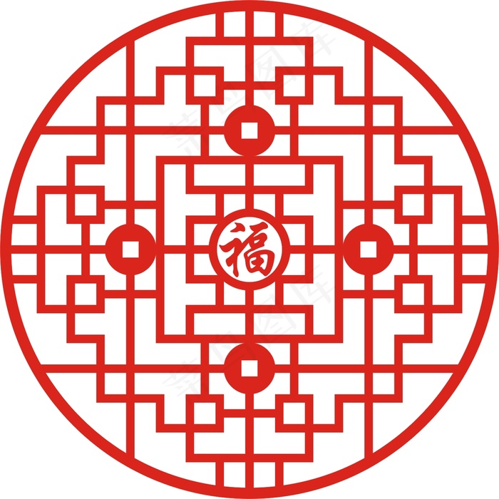 矢量镂空花纹边框底纹