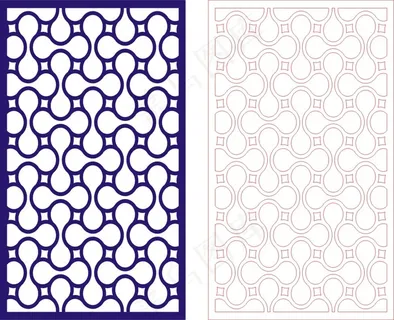 矢量镂空花纹边框底纹中式