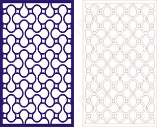 矢量镂空花纹边框底纹中式