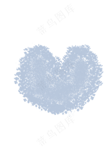 清新素雅爱心图案
