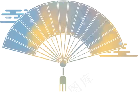 折纸扇创意剪切