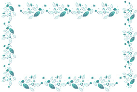 小清新|花鸟圆形边框