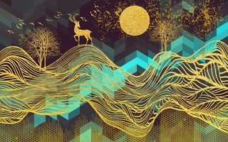 金色背景 中国风背景图片